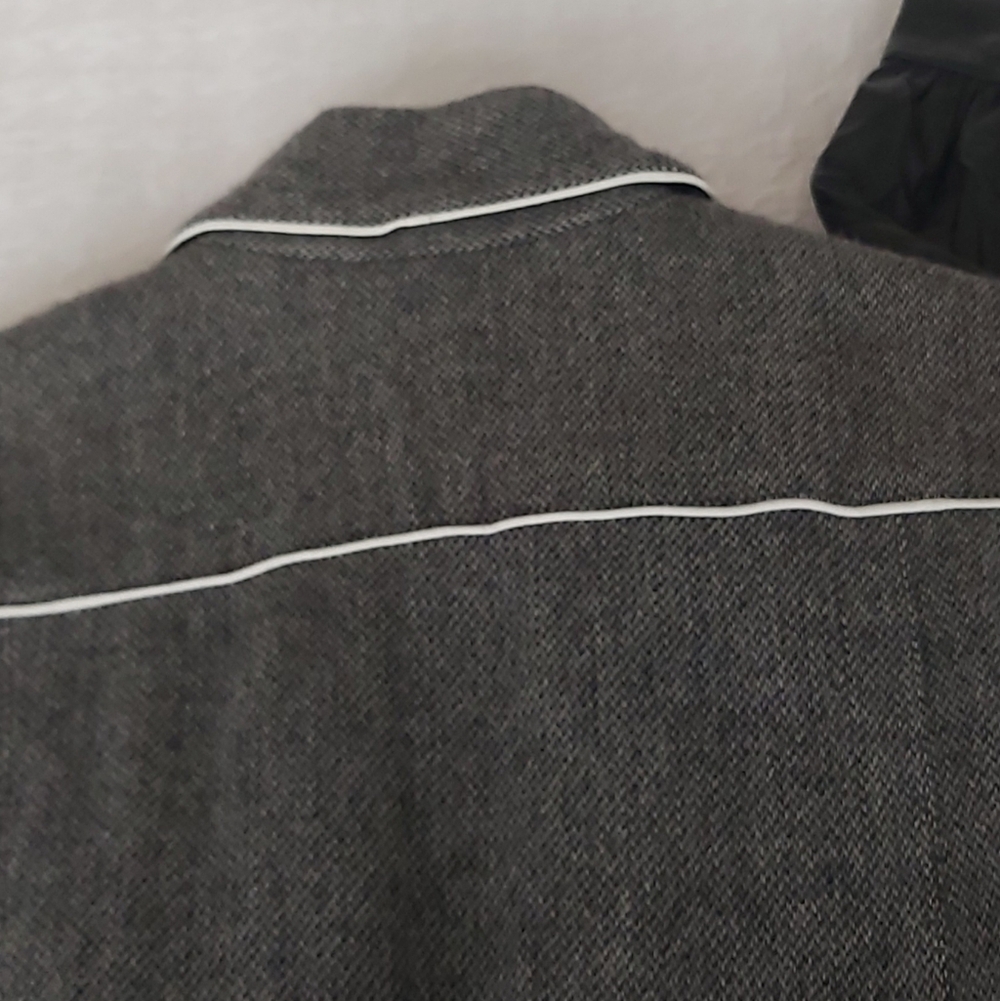 Lamarque Wool & Leather Cropped Jacket - Picture 8 of 15